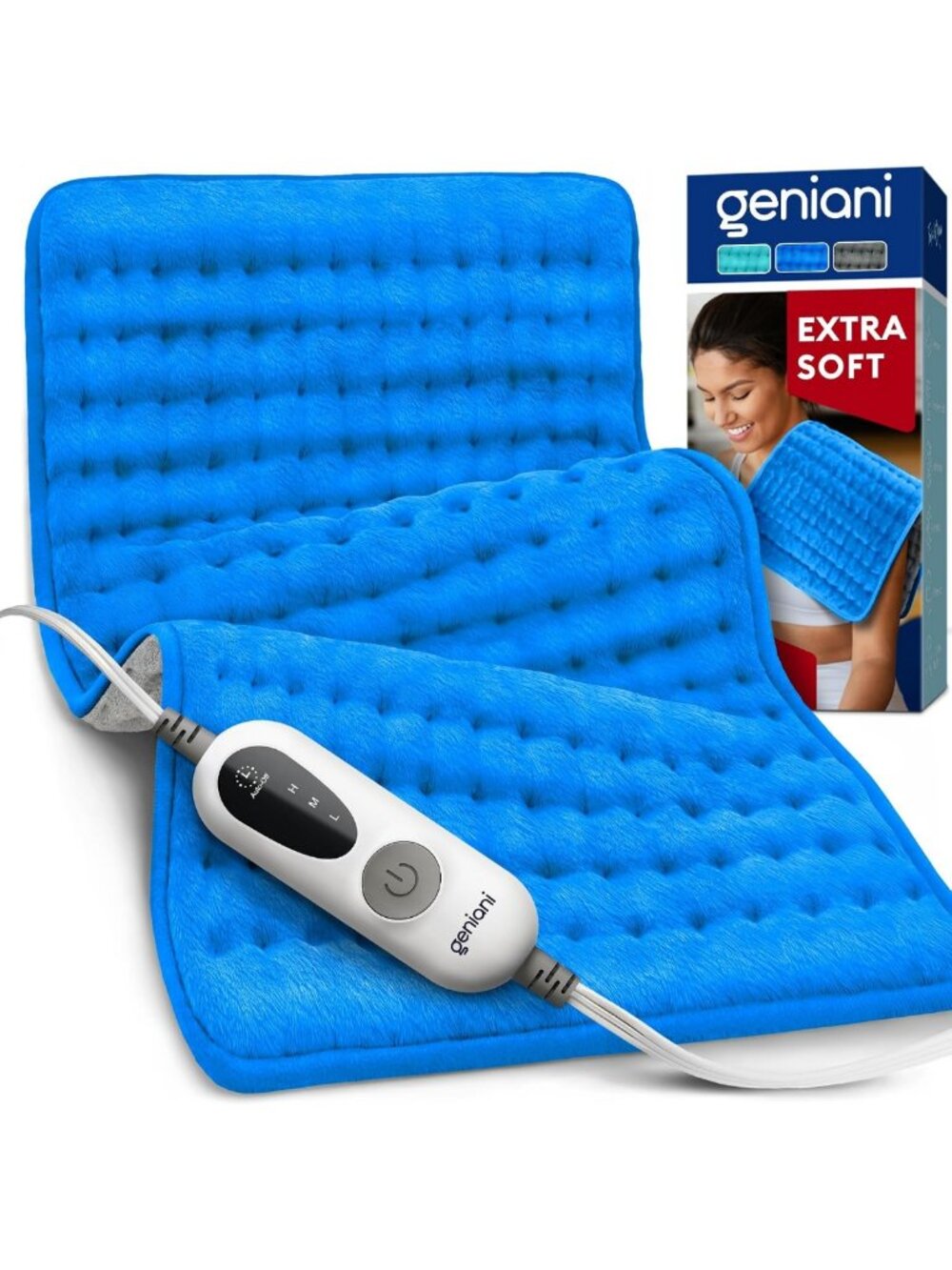 Electric Heating Pad for Back Pain Relief, Moist Heat for Neck & Shoulder, Auto
